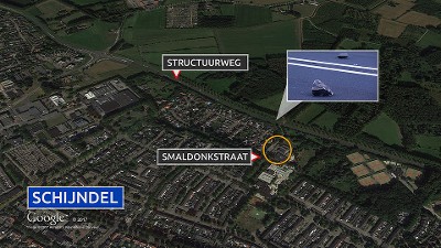 Locatie waar keien zijn weggepakt