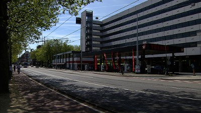 Tankstation Texaco aan de Marnixstraat