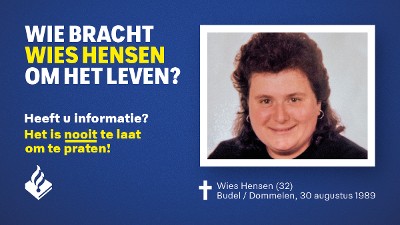 Wies Hensen publiekscampagne coldcase