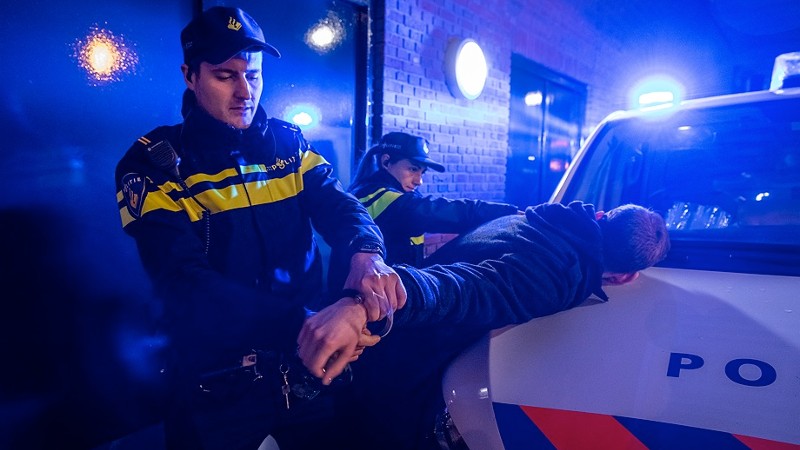 aanhouding, duo, avond, nacht, Foto: Korpsmedia politie