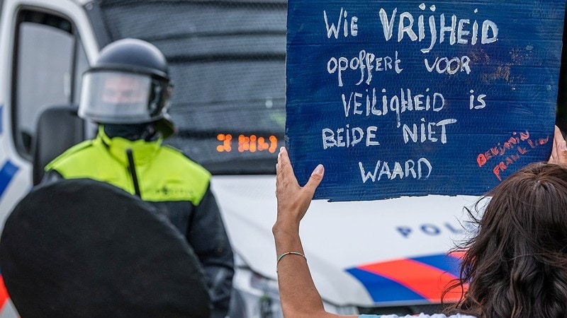 demonstraties, Foto: Korpsmedia politie